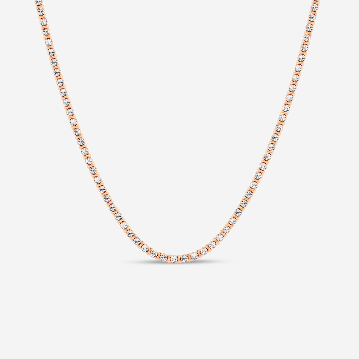 18 ctw Round Lab Grown Diamond Tennis Necklace