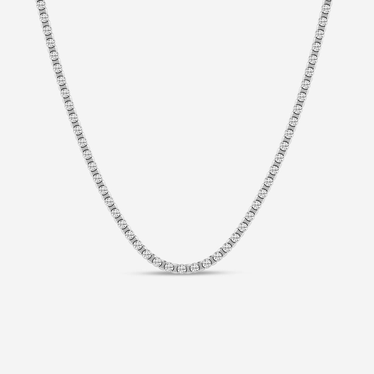 15 ctw Round Lab Grown Diamond Tennis Necklace