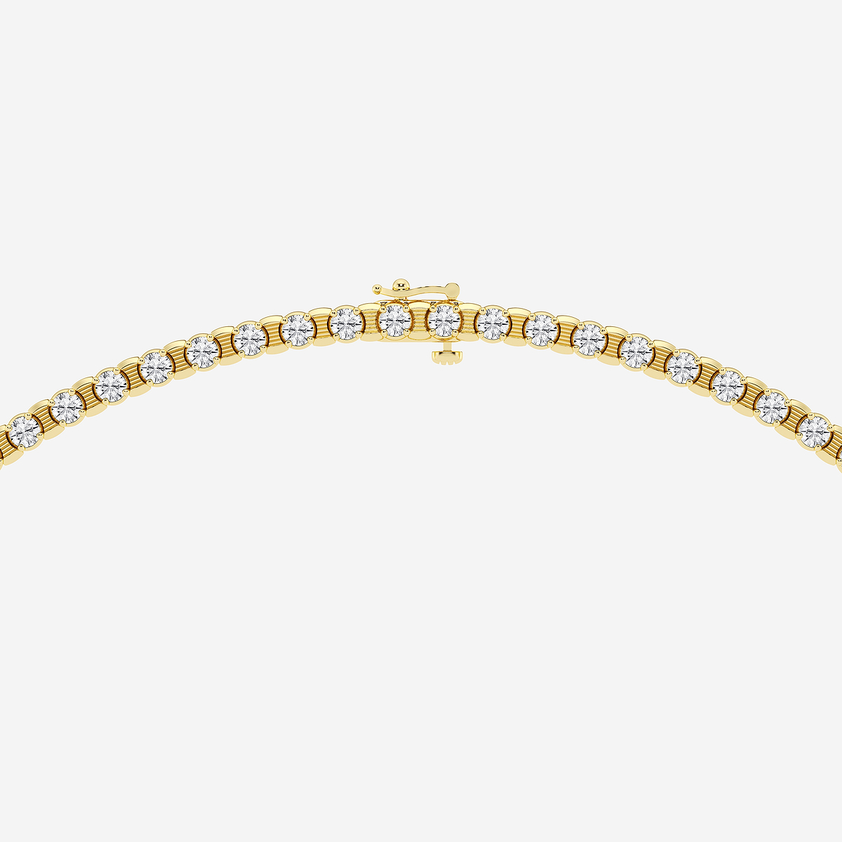 Additional Image 2 for  15 ctw Round Lab Grown Diamond Tennis Necklace
