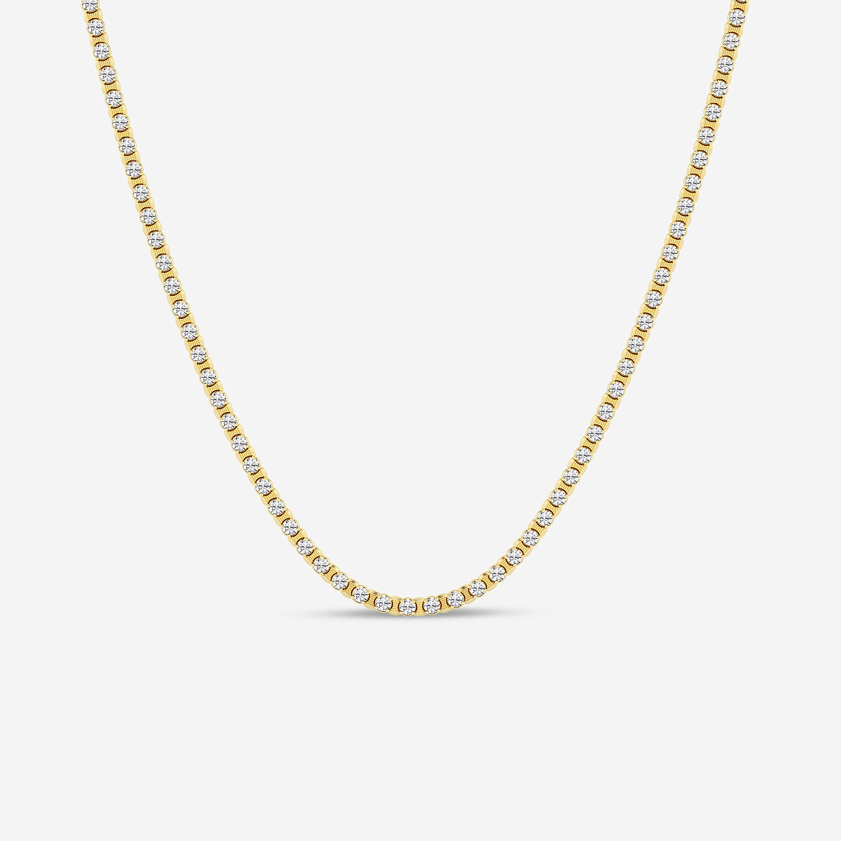 18 ctw Round Lab Grown Diamond Tennis Necklace