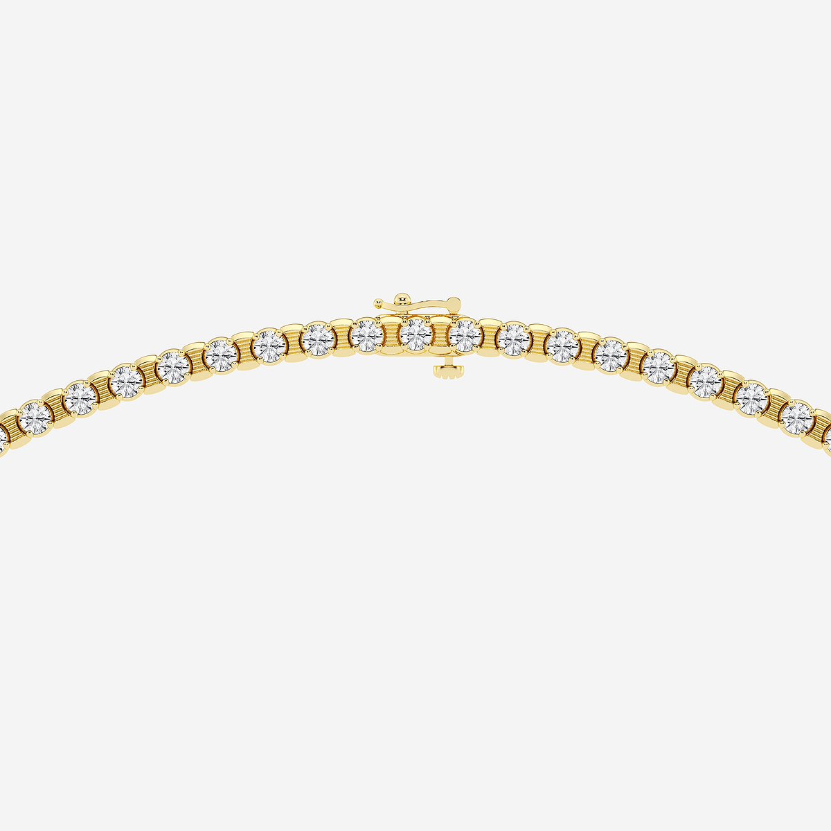 Additional Image 2 for  18 ctw Round Lab Grown Diamond Tennis Necklace