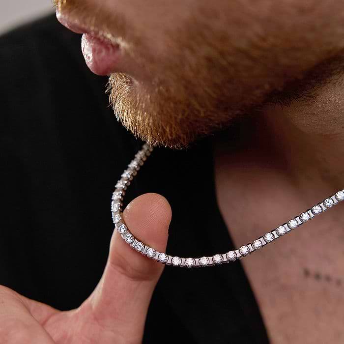 Round Tennis Necklace