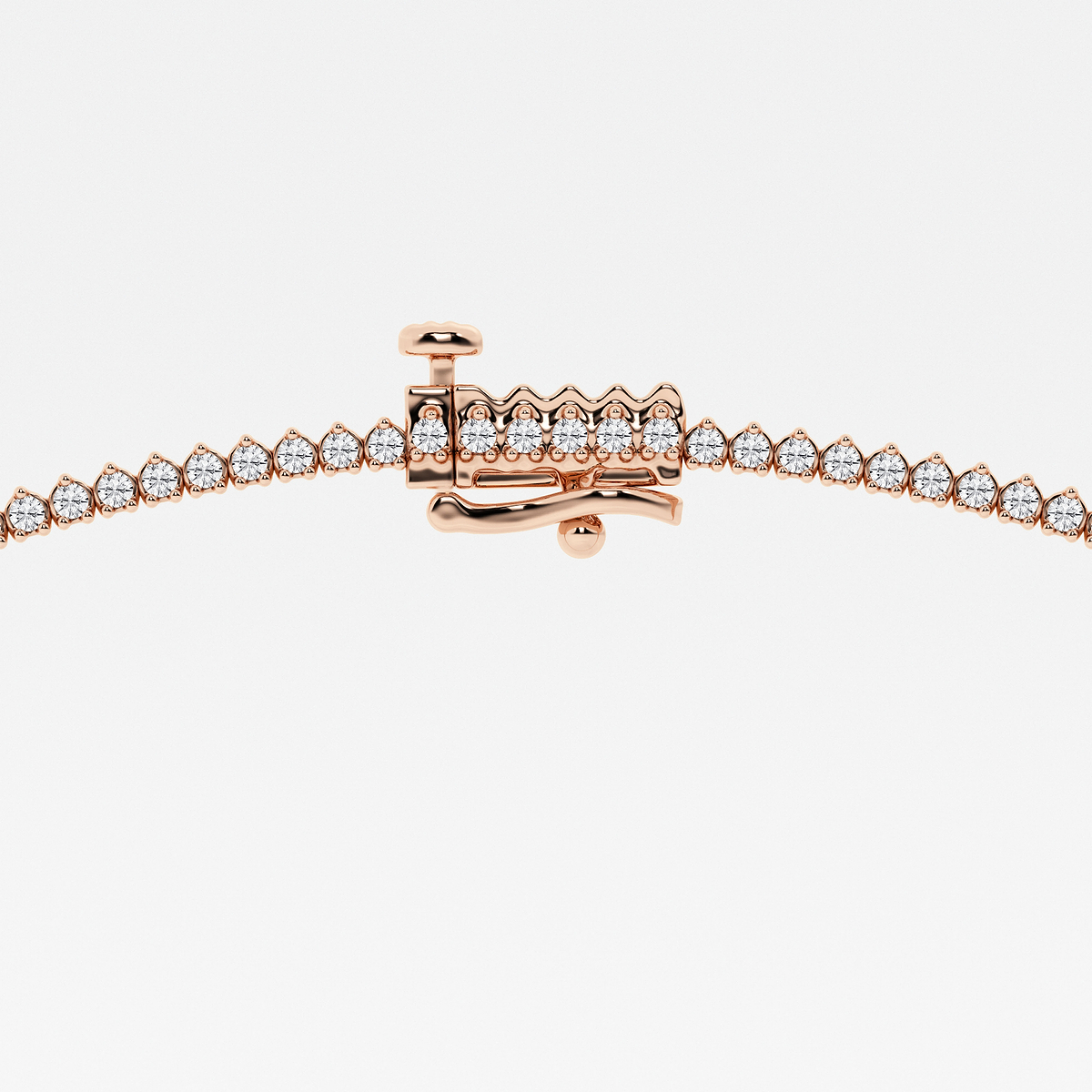 Additional Image 2 for  5 ctw Round Lab Grown Diamond Graduated Riviera Necklace