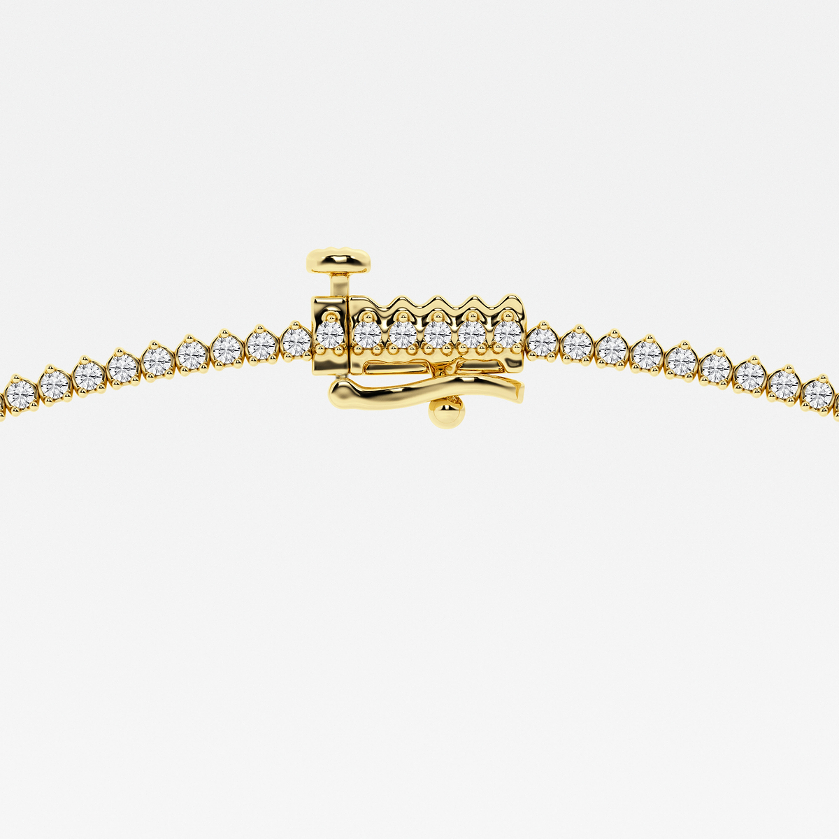 Additional Image 2 for  7 ctw Round Lab Grown Diamond Graduated Riviera Necklace