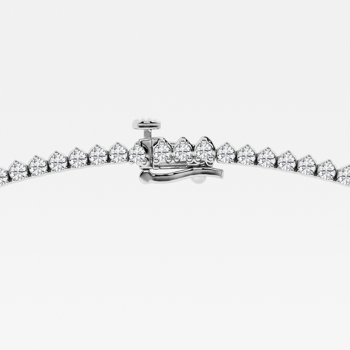 Additional Image 2 for  10 ctw Round Lab Grown Diamond Graduated Riviera Necklace