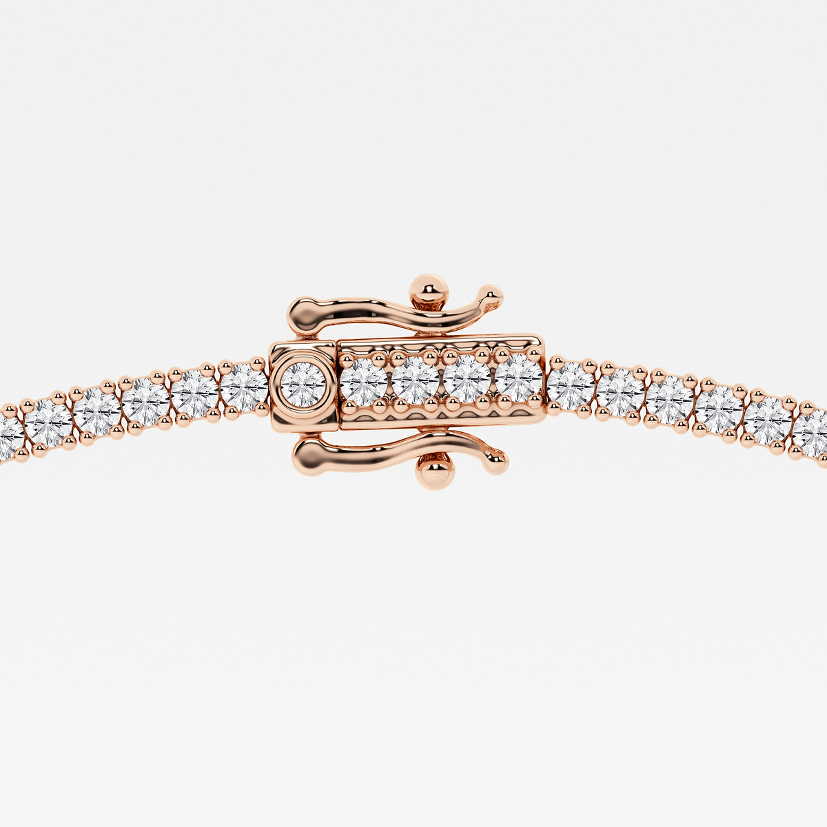 Additional Image 2 for  7 ctw Round Lab Grown Diamond Four-Prong Tennis Necklace