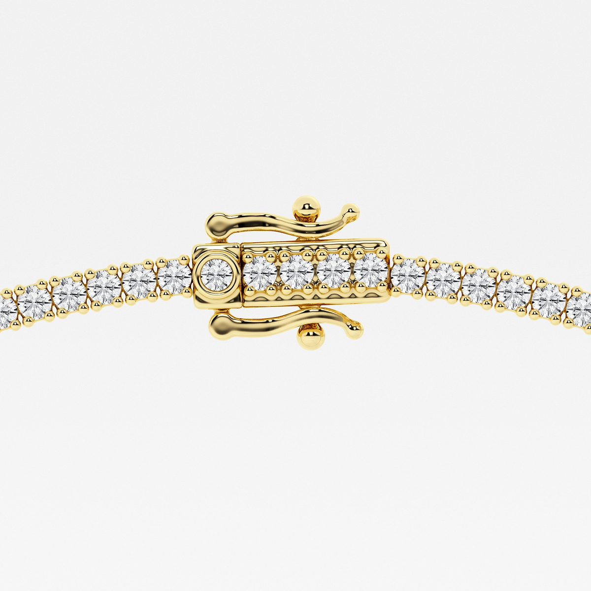 Additional Image 2 for  7 ctw Round Lab Grown Diamond Four-Prong Tennis Necklace