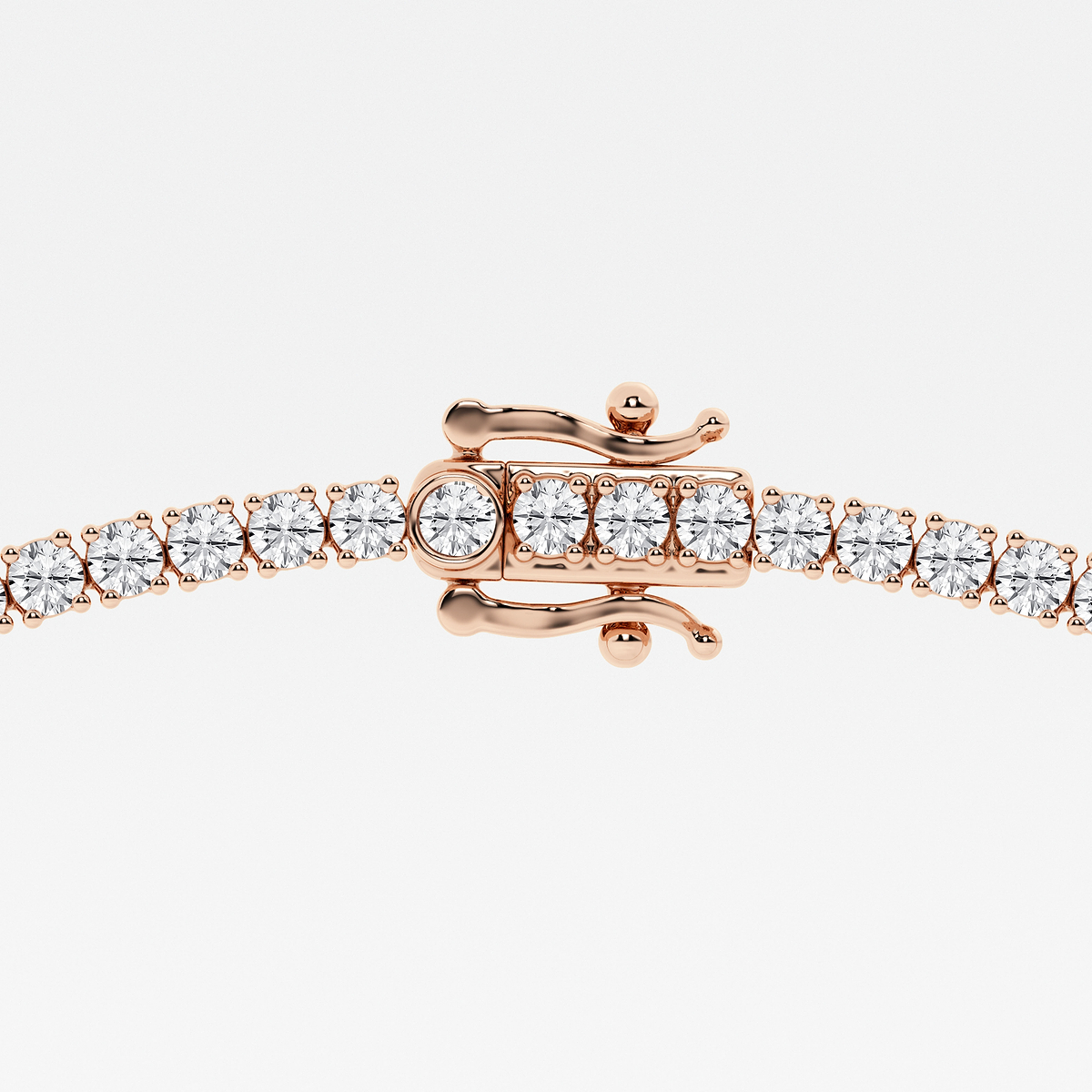 Additional Image 2 for  10 ctw Round Lab Grown Diamond Four-Prong Tennis Necklace