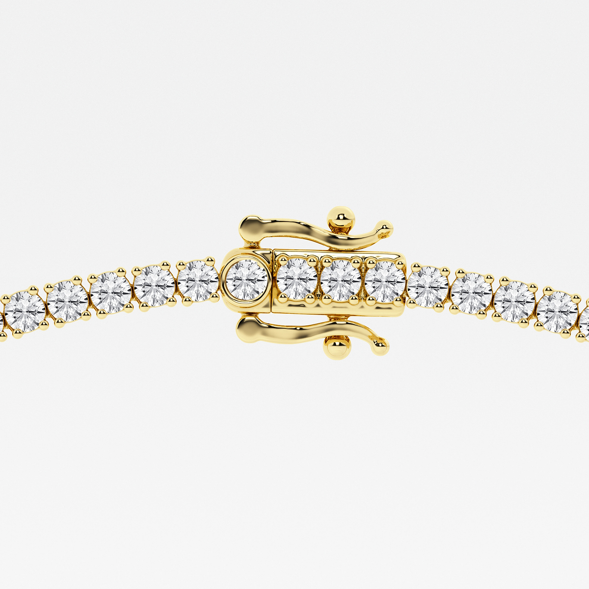 Additional Image 2 for  10 ctw Round Lab Grown Diamond Four-Prong Tennis Necklace