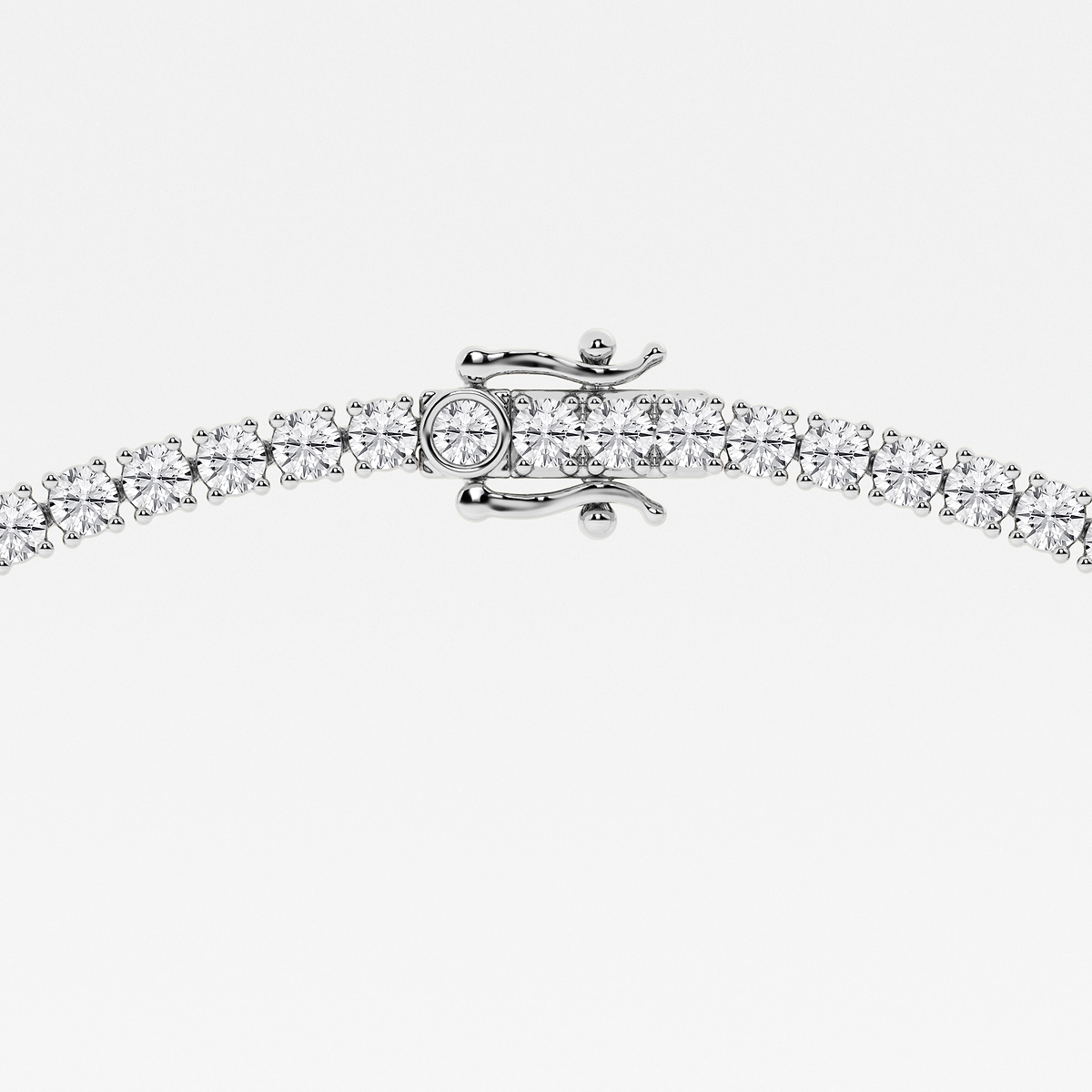 Additional Image 2 for  20 ctw Round Lab Grown Diamond Four-Prong Tennis Necklace