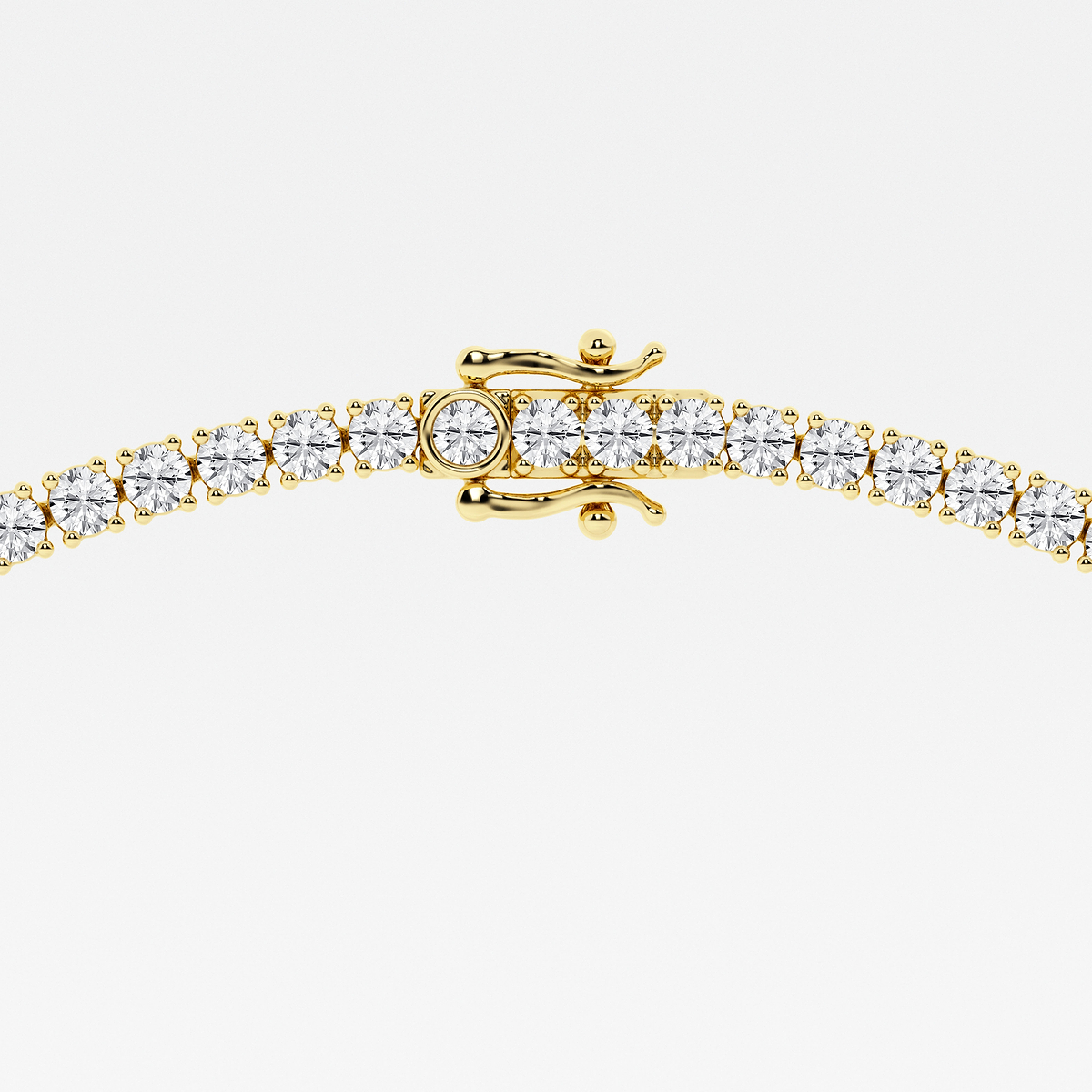 Additional Image 2 for  20 ctw Round Lab Grown Diamond Four-Prong Tennis Necklace