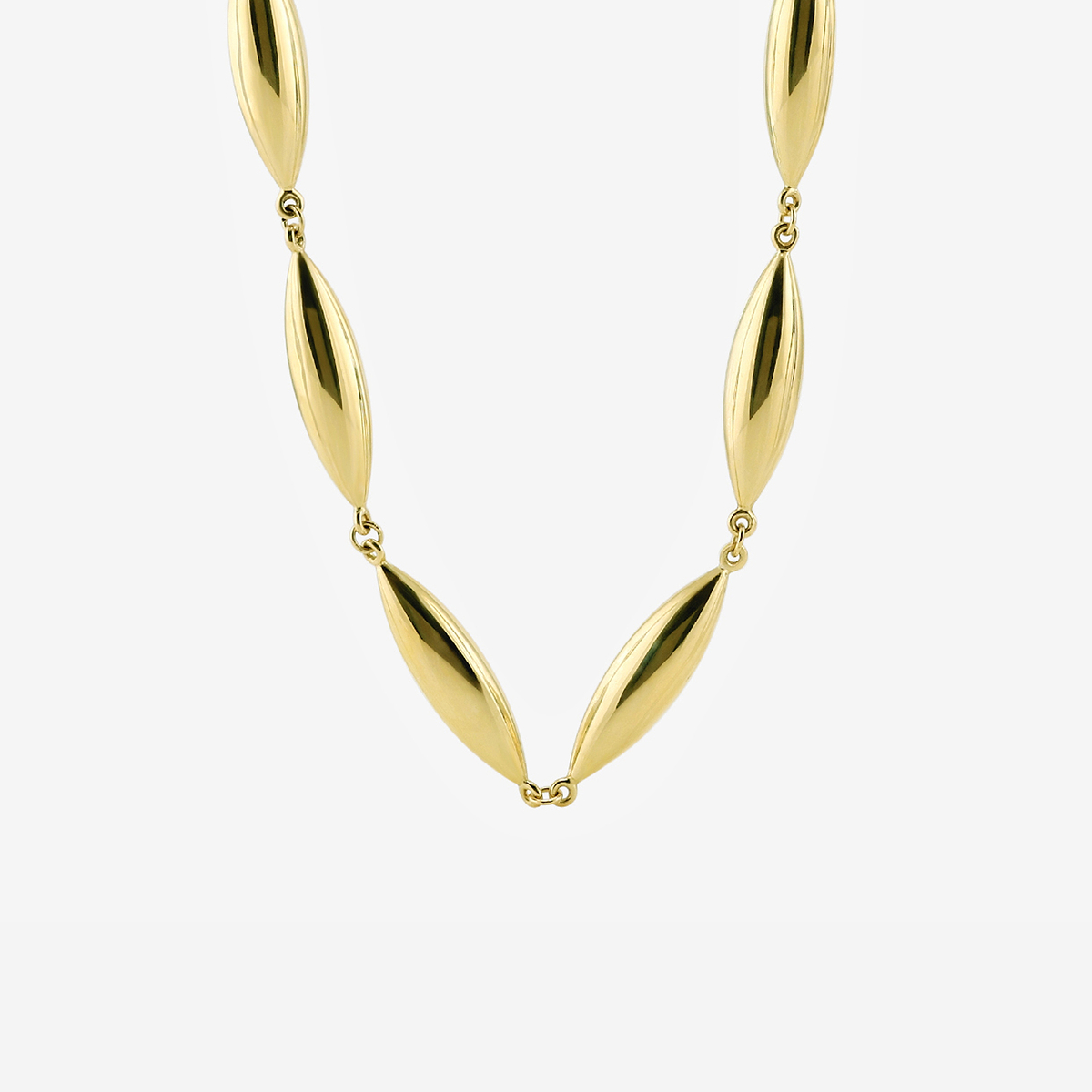 Additional Image 1 for  Plain Gold Necklace
