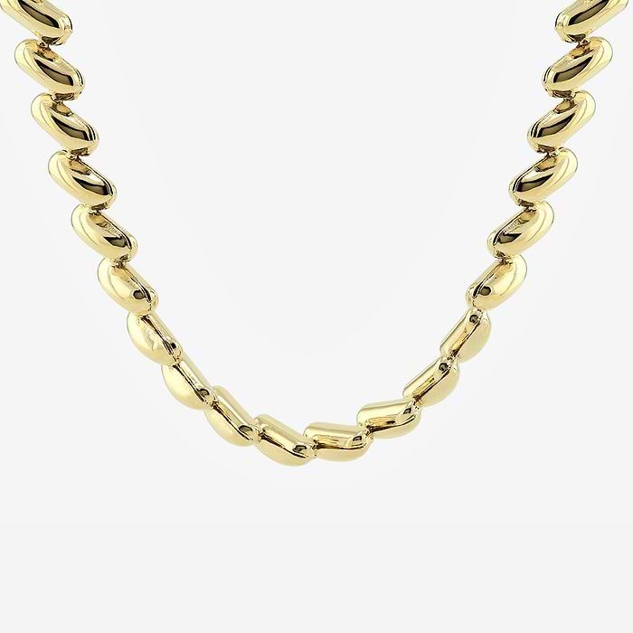 Plain Gold Link Necklace