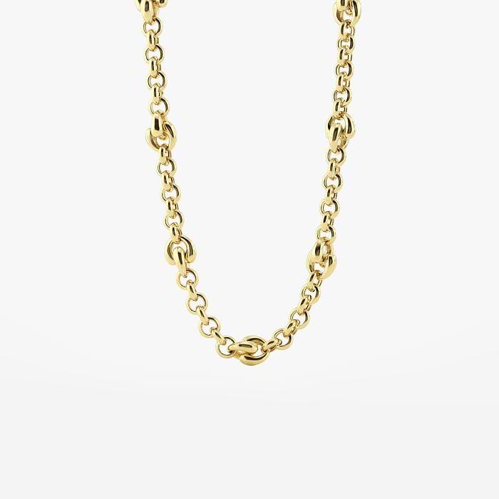 Plain Gold Link Necklace