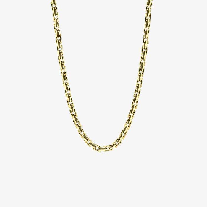 Plain Gold Link Necklace