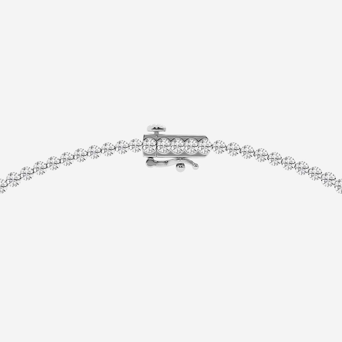 Boundless Riviera Necklace 14K White Gold, F, VS2