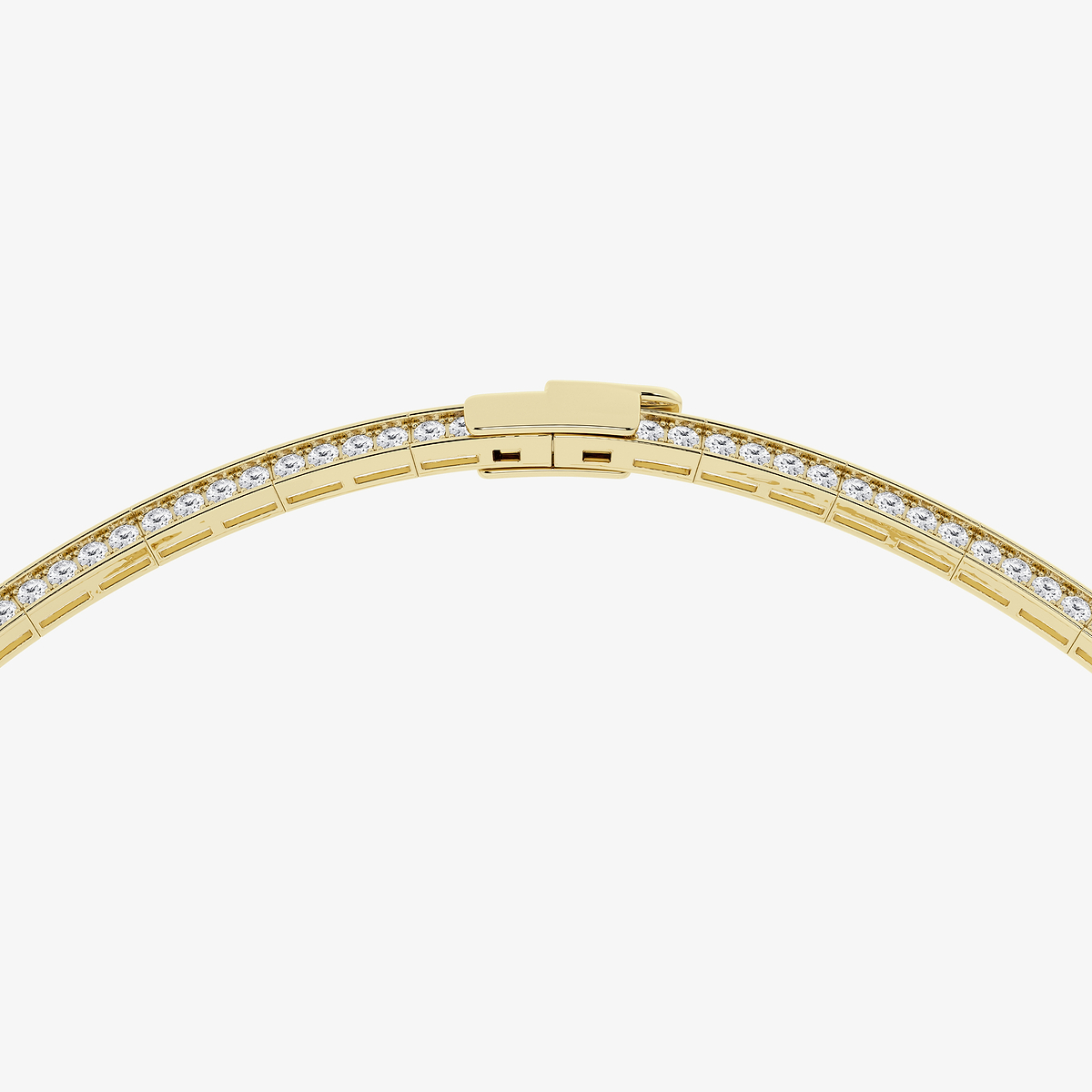 Additional Image 2 for  13 ctw Pear Lab Grown Diamond Pave Curve Drop Necklace