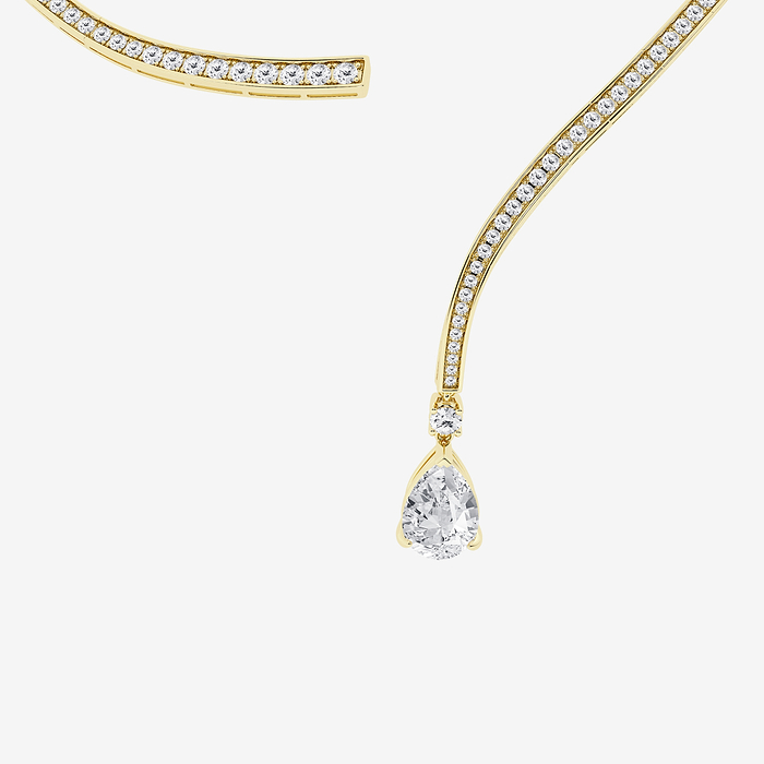 Pear Pave Curve Drop