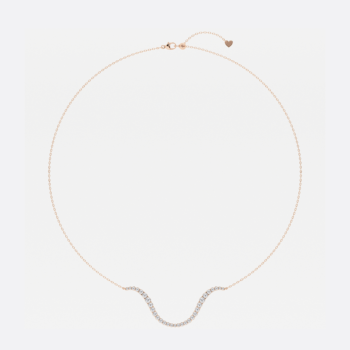 Additional Image 3 for  1 1/4 ctw Curve River Necklace