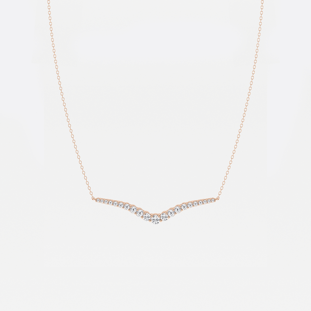 1 ctw Curve Flow Necklace