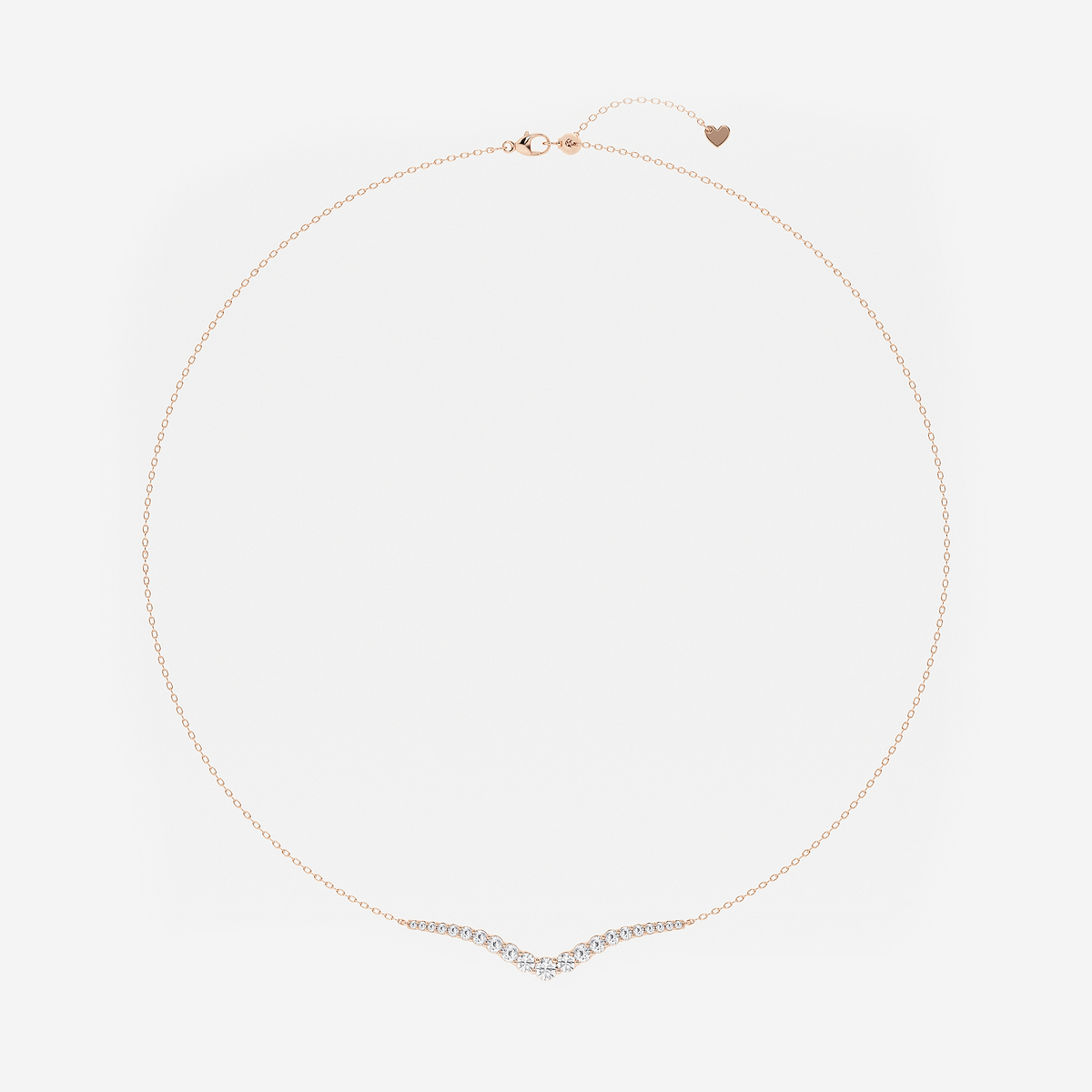Additional Image 3 for  1 ctw Curve Flow Necklace