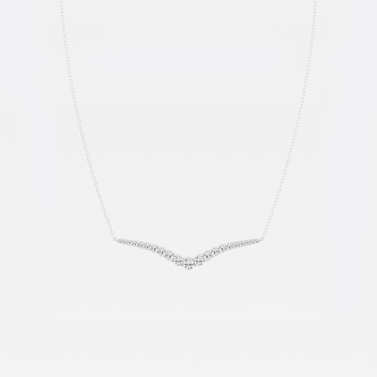 1 ctw Curve Flow Necklace