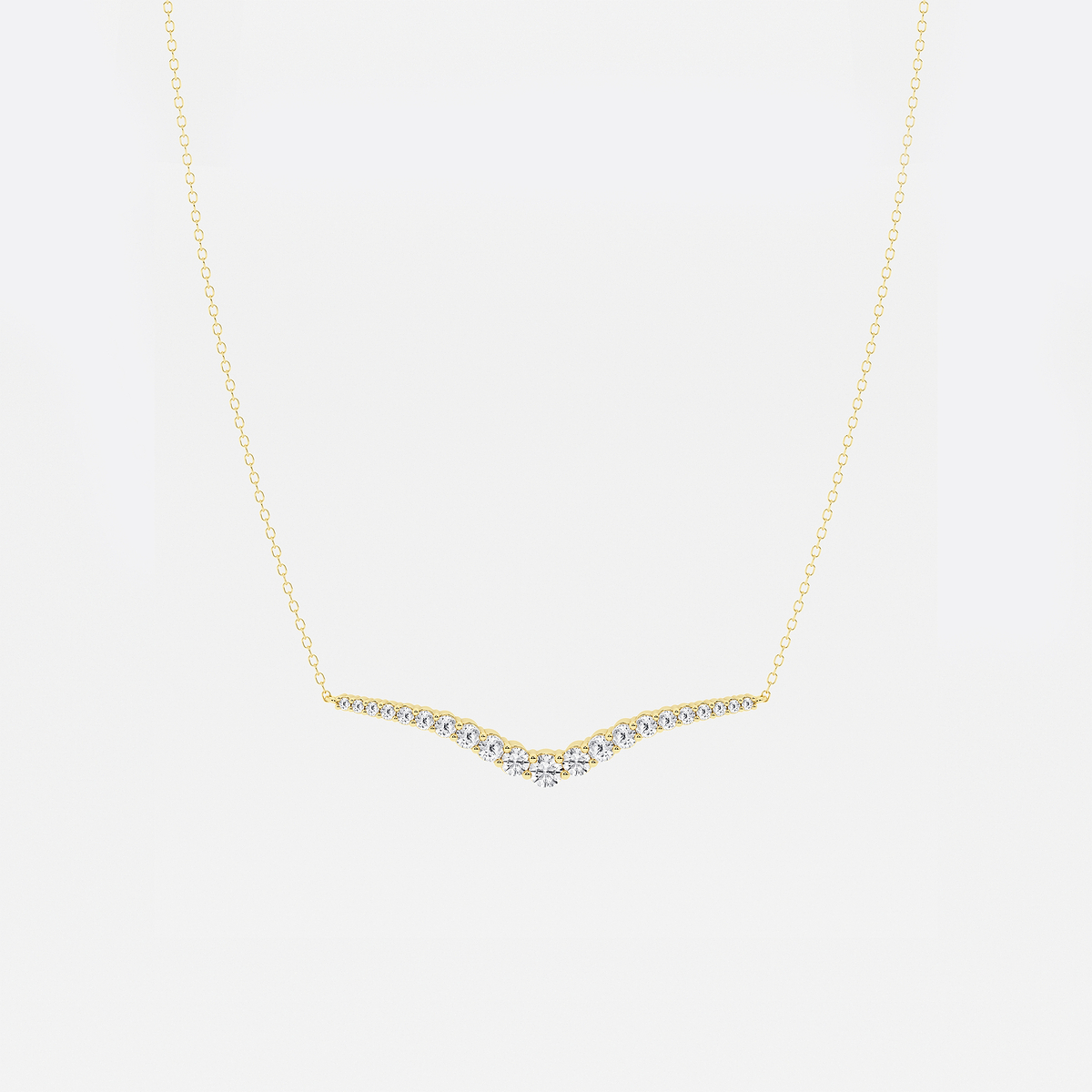 1 ctw Curve Flow Necklace
