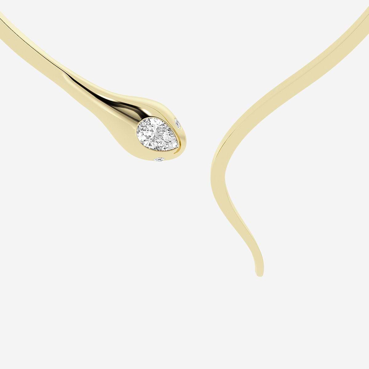 3 7/8 ctw Curve Serpent Choker Necklace - Grownbrilliance 3 7/8 ctw Curve Serpent Choker Necklace - Grownbrilliance