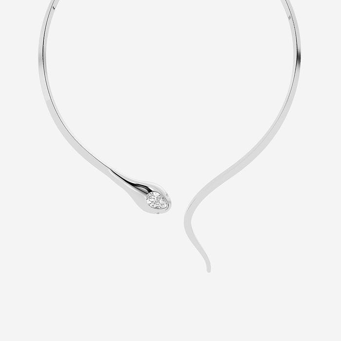 Curve Serpent Choker Necklace
