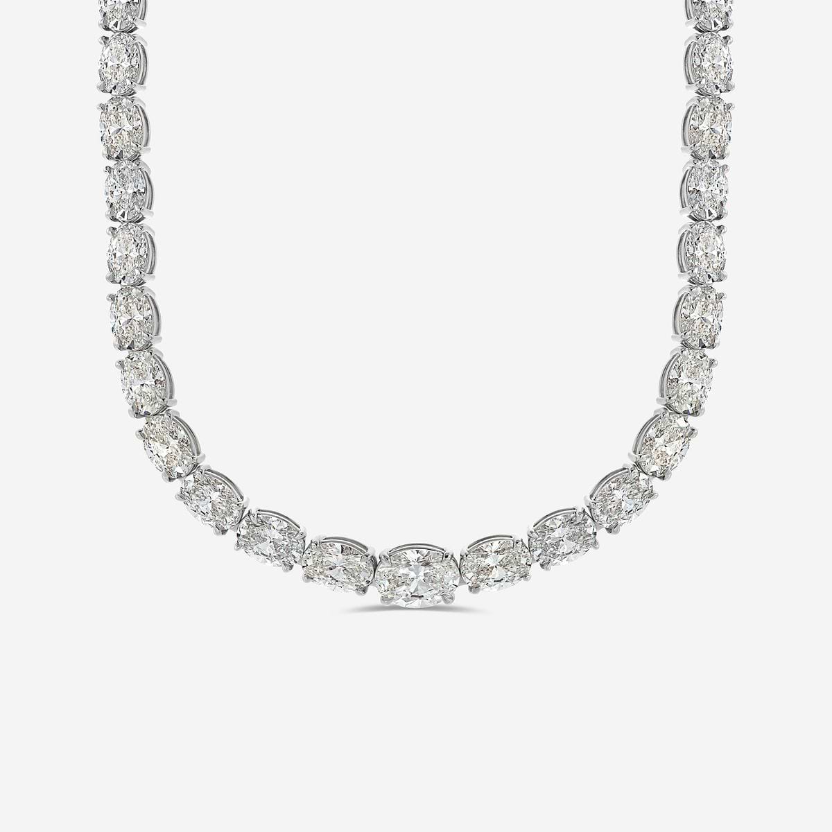 Valencia Necklace 18K White Gold, EF, VS2+