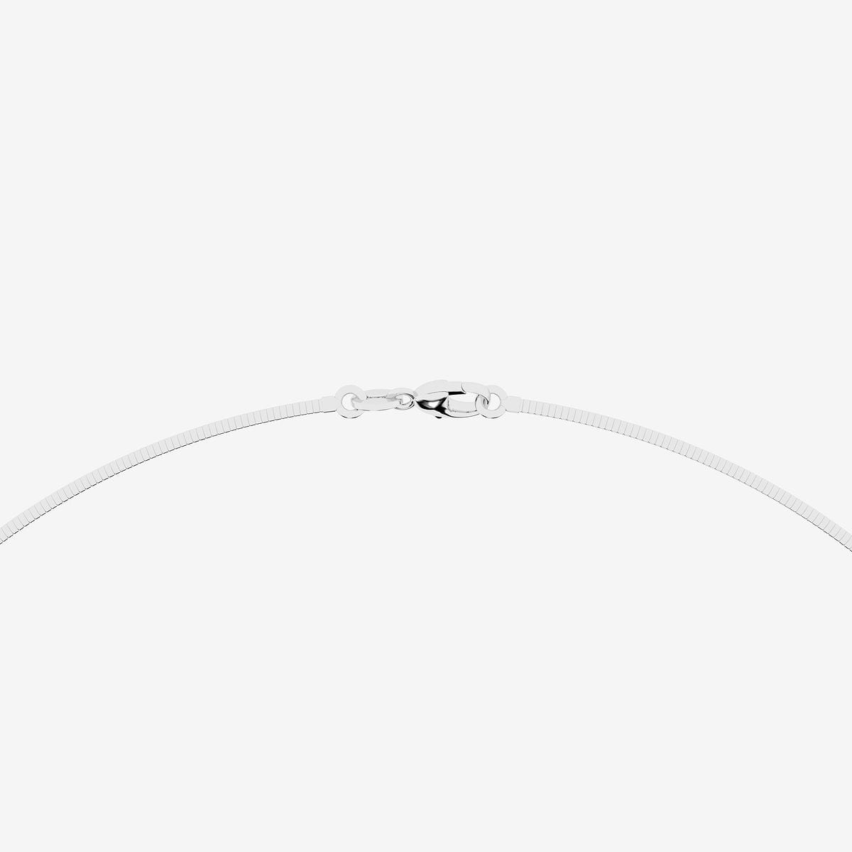 2 ctw Round Lab Grown Diamond Solitaire Pendant with Omega Chain 14K White Gold, G, SI