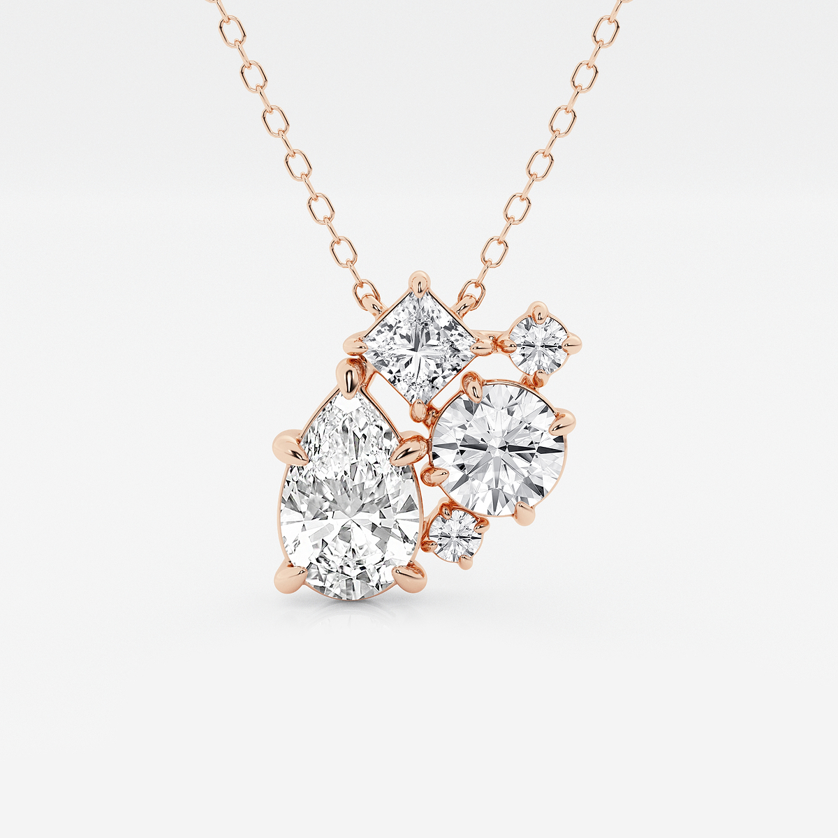 2 ctw Mosaic Five Stone Pendant
