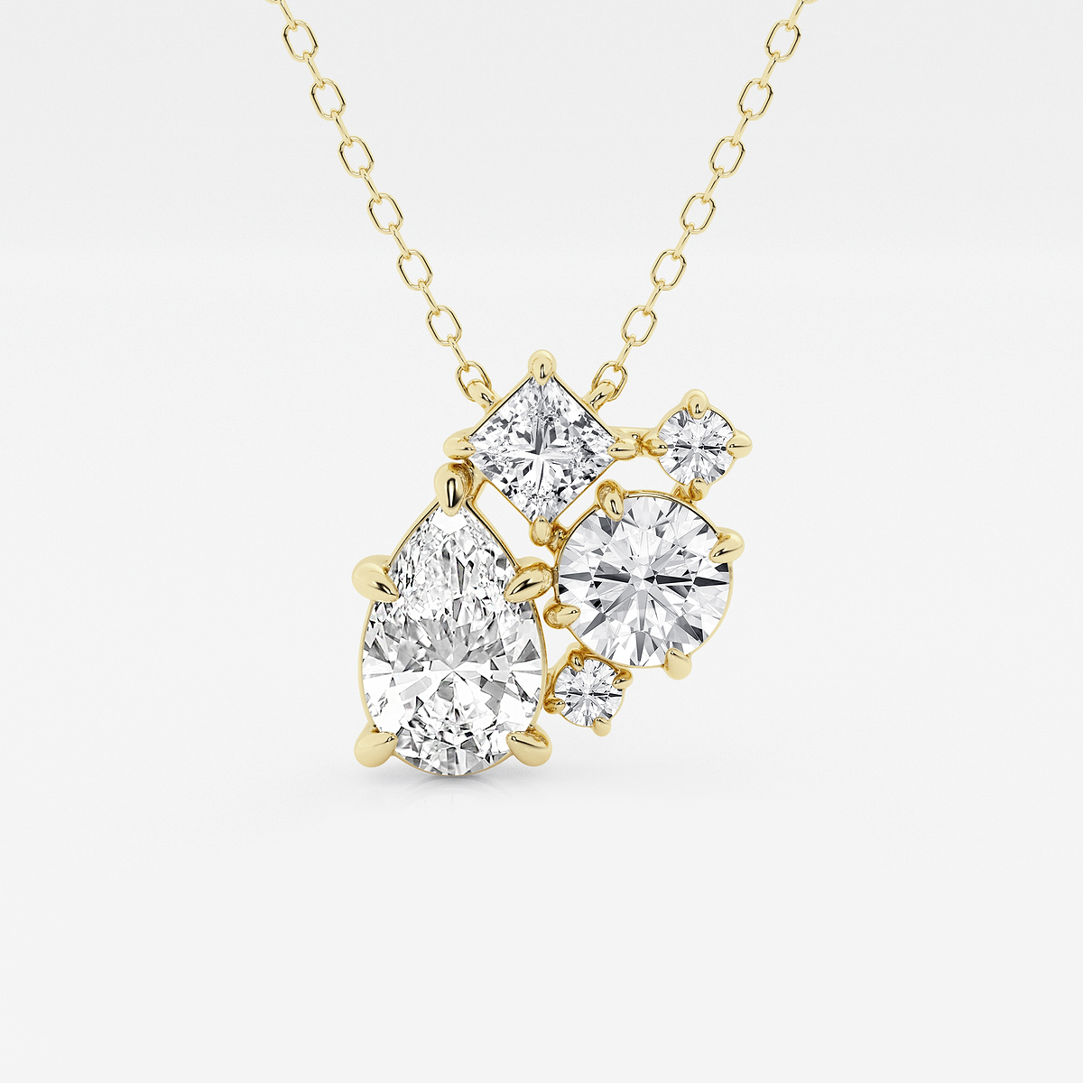 2 ctw Mosaic Five Stone Pendant