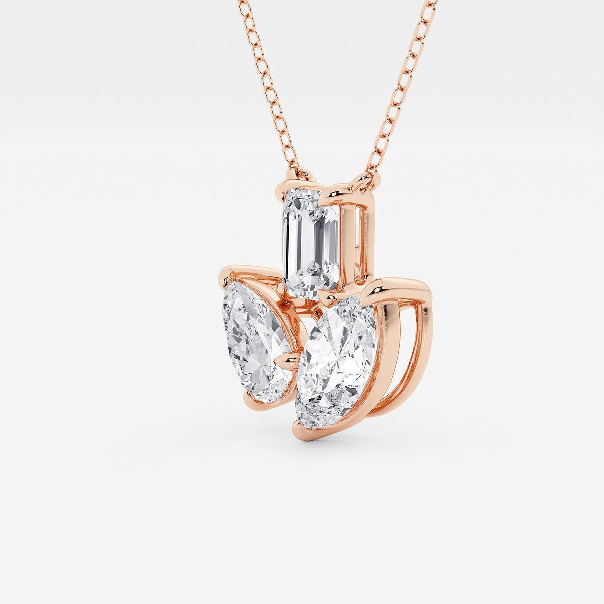 Additional Image 1 for  2 ¾ Mosaic Three Stone Fan Pendant