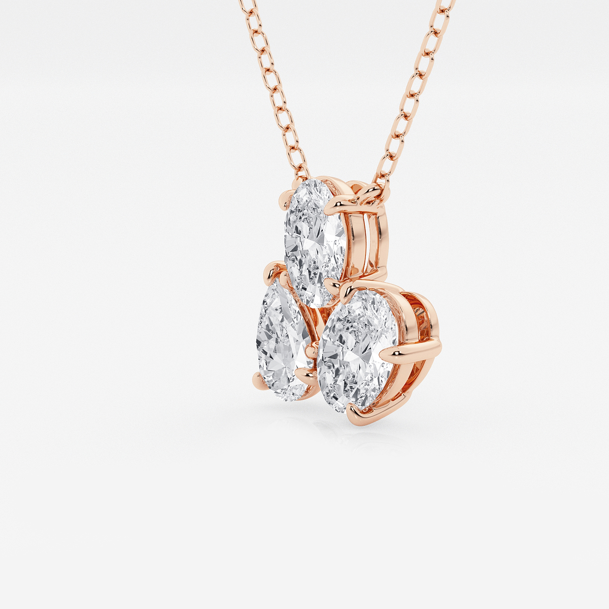 Additional Image 1 for  1 ¼ ctw Mosaic Oval and Pear Pendant