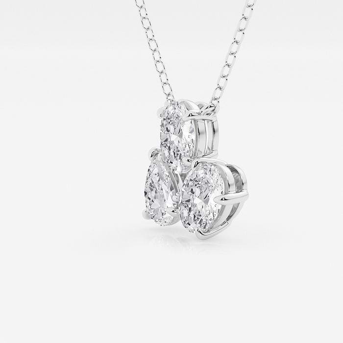 Mosaic Oval and Pear Pendant