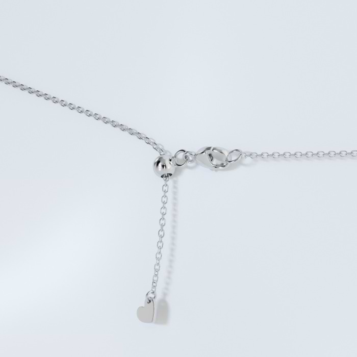 Additional Image 3 for  5/8 ctw Round Lab Grown Diamond Halo Pendant with Adjustable Chain