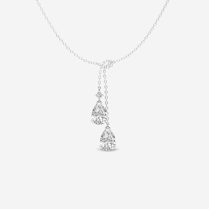 2 ctw Pear Lab Grown Diamond Knot Pendant