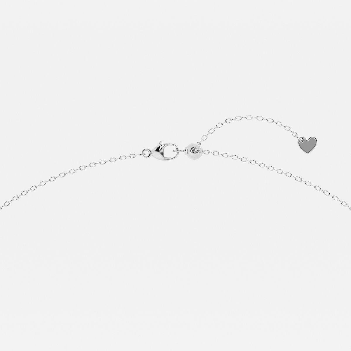 6.5 mm Round Created Aquamarine and 1/5 ctw Round Lab Grown Diamond Halo Pendant with Adjustable Chain Platinum