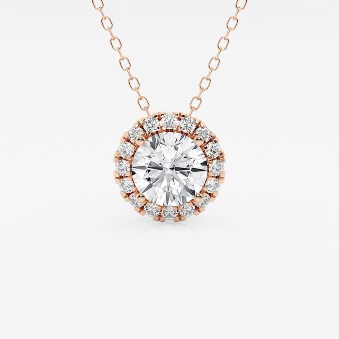 Round Halo Pendant