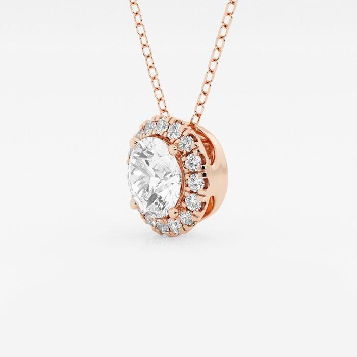 Round Halo Pendant