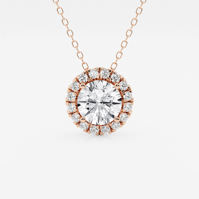 Round Halo Pendant