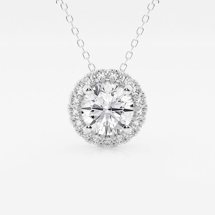 Round Halo Pendant