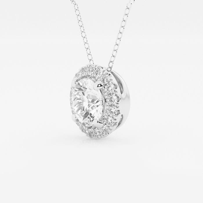 Round Halo Pendant