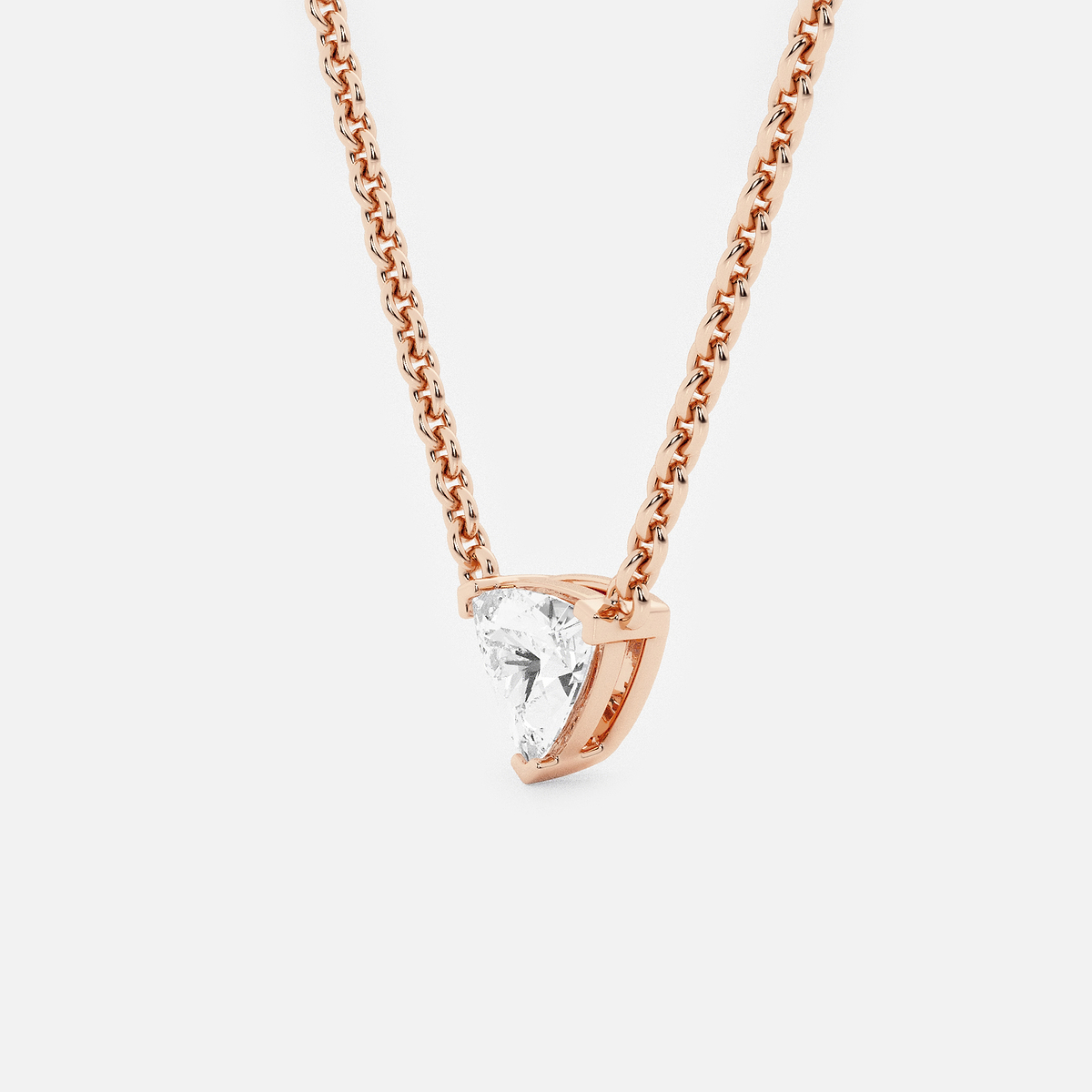 Additional Image 1 for  näas Ethereal 1/2 ctw Trillion Lab Grown Diamond Solitaire Pendant with Adjustable Chain