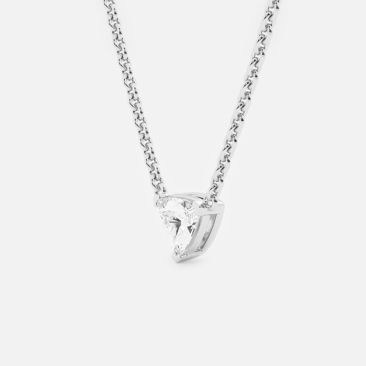 Additional Image 1 for  näas Ethereal 1/2 ctw Trillion Lab Grown Diamond Solitaire Pendant with Adjustable Chain