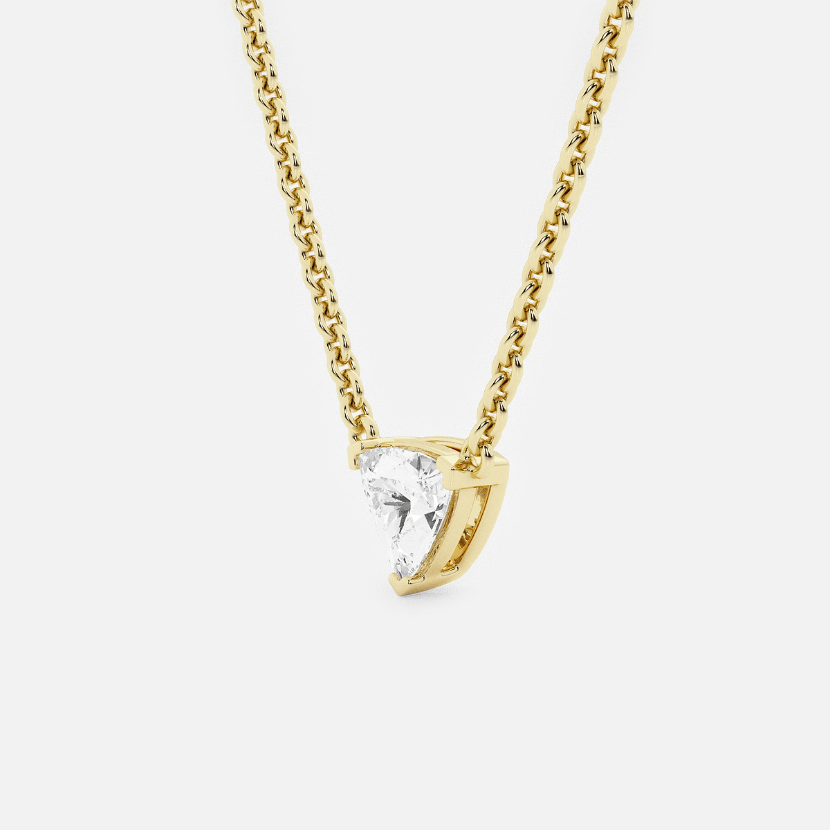 Additional Image 1 for  näas Ethereal 1/2 ctw Trillion Lab Grown Diamond Solitaire Pendant with Adjustable Chain
