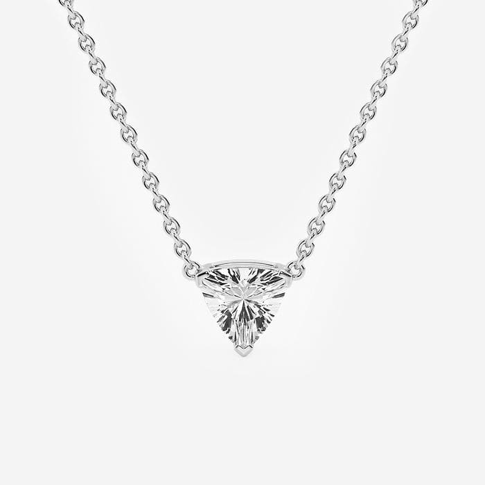 näas Ethereal Trillion Solitaire Pendant