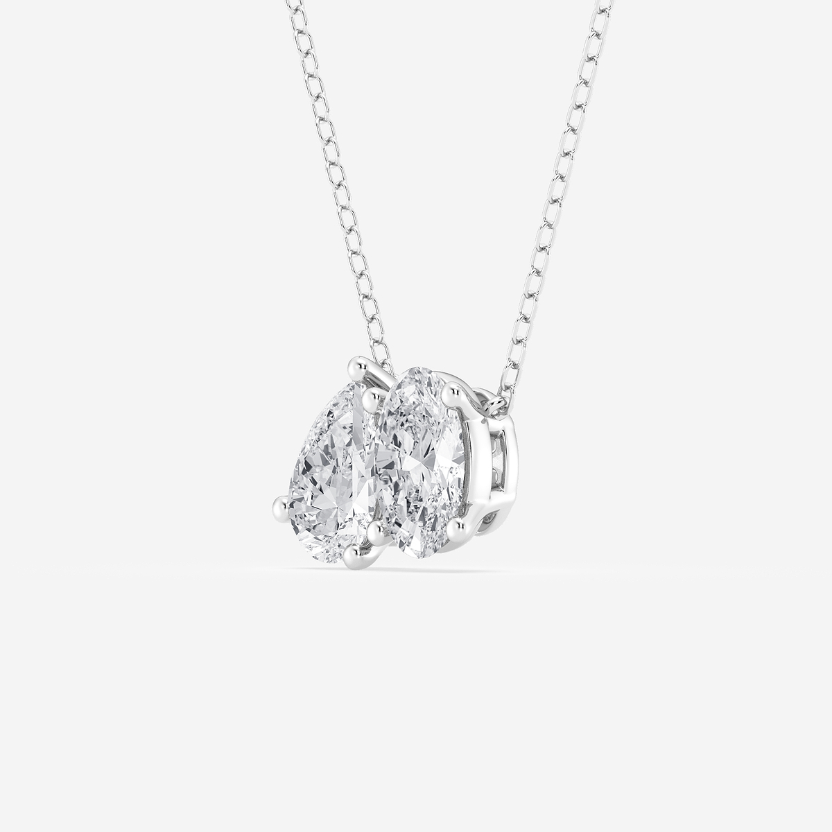 Additional Image 1 for  2 ctw Toi Et Moi Oval and Pear Pendant