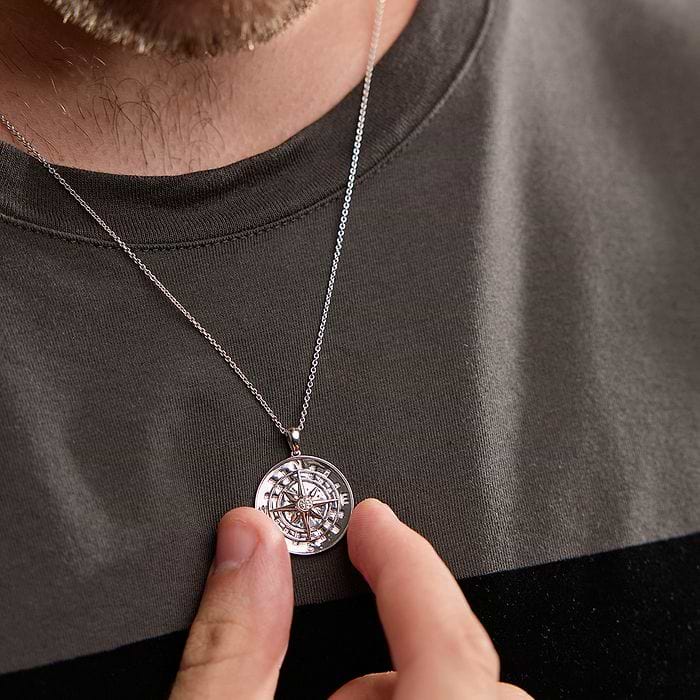 Compass Round Fashion Pendant